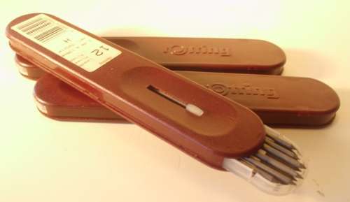 LEADS  ROTRING  FOR COMPASSES CLUTCH  & PROPELLING PENCILS