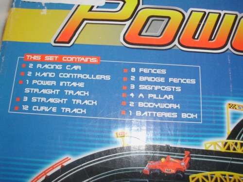 POWER COURSE SLOT CAR RACING TRACK SET