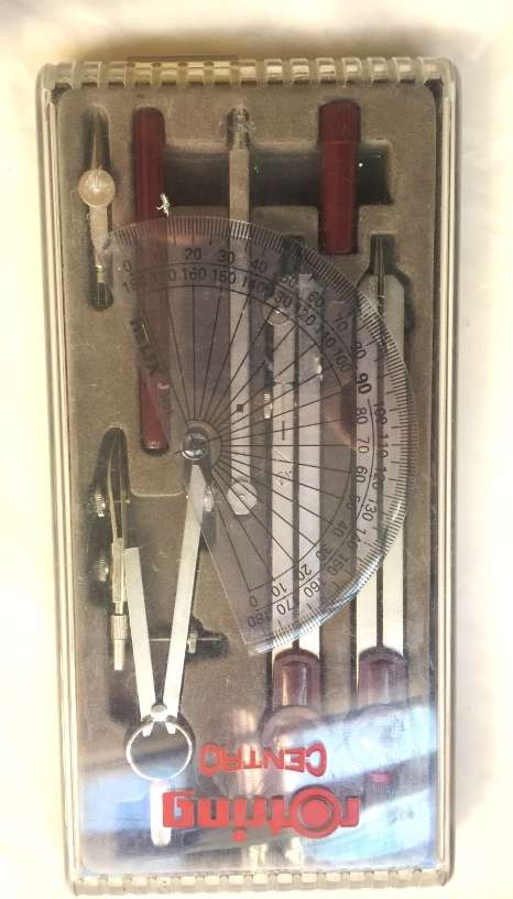 ROTRING CENTRO DRAWING SET  FOR GEOMETRY and  TECHNICAL DRAWING ,  8 PIECE SET  :  ( NEW )
