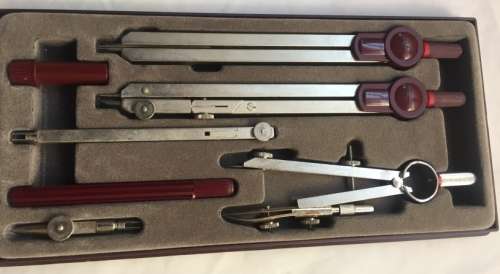 ROTRING CENTRO DRAWING SET  FOR GEOMETRY and  TECHNICAL DRAWING ,  8 PIECE SET  :  ( NEW )