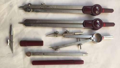 ROTRING CENTRO DRAWING SET  FOR GEOMETRY and  TECHNICAL DRAWING ,  8 PIECE SET  :  ( NEW )