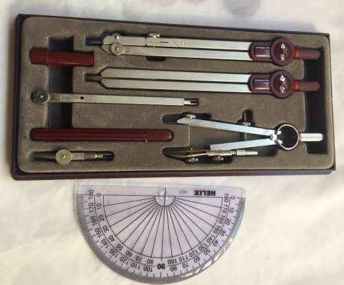 ROTRING CENTRO DRAWING SET  FOR GEOMETRY and  TECHNICAL DRAWING ,  8 PIECE SET  :  ( NEW )