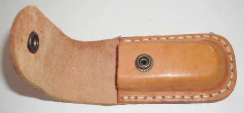 HANDMADE STITCHED , SOLID LEATHER BELT SHEATH  SUITABLE FOR LEATHERMAN OR SWISS ARMY , KNIFE