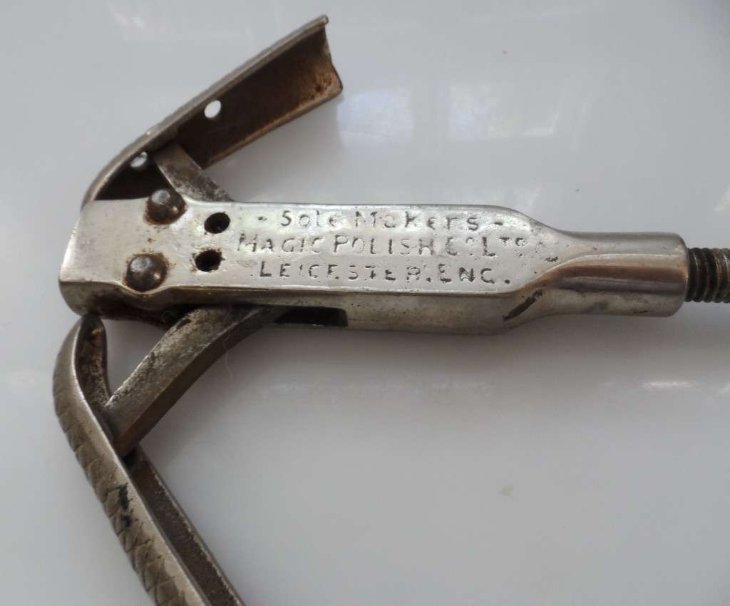 ANTIQUE COBBLERS  SHOE , BOOT STRETCHER  `MAGIC POLISH Co.Ltd ` MAGIC BOOT & SHOE STRETCHER
