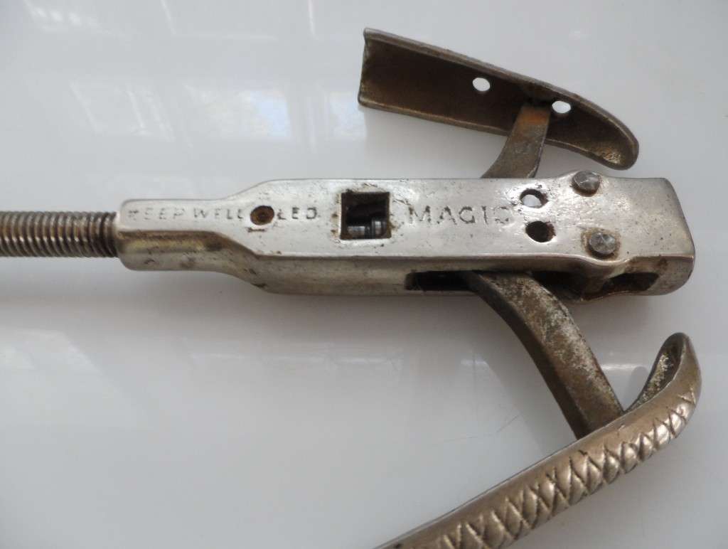 ANTIQUE COBBLERS  SHOE , BOOT STRETCHER  `MAGIC POLISH Co.Ltd ` MAGIC BOOT & SHOE STRETCHER