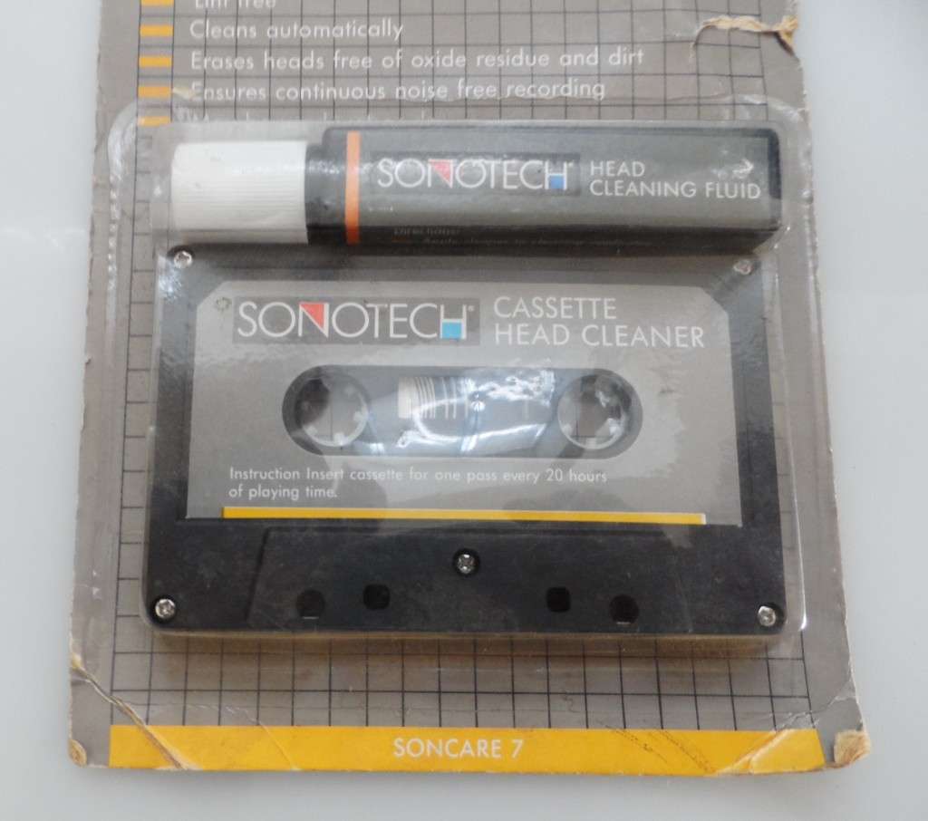 SONOTECH AUDIO CASSETTE HEAD & CAPSTAN CLEANER, & DE-MAGNETISER WITH FLUID
