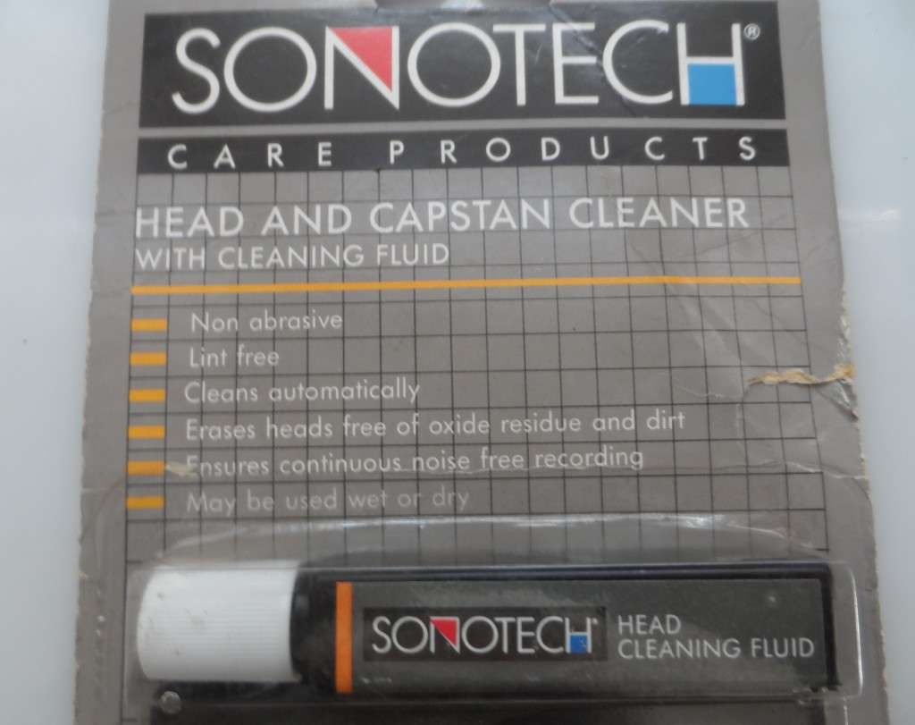 SONOTECH AUDIO CASSETTE HEAD & CAPSTAN CLEANER, & DE-MAGNETISER WITH FLUID