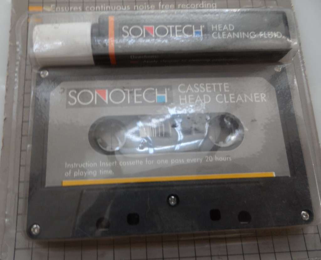 SONOTECH AUDIO CASSETTE HEAD & CAPSTAN CLEANER, & DE-MAGNETISER WITH FLUID