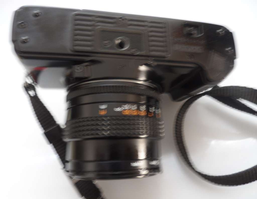 KONICA TC-X  , SLR CAMERA , WITH KONICA HEXANON AR 50mm , 1,8 LENS , & CPC FILTER LENS COVER