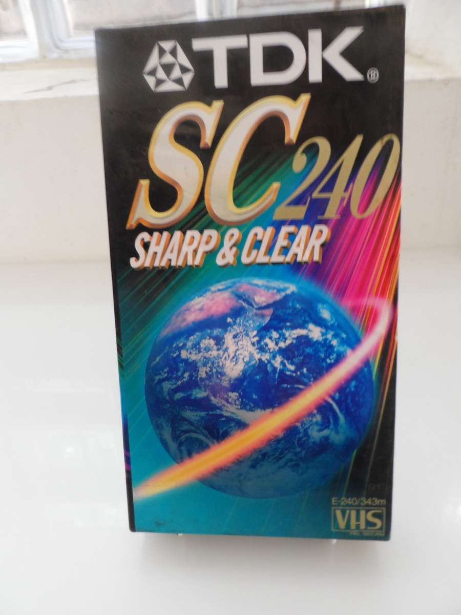 TDK , SC , VHS CASSETTE ,   PAL SECAM, E240 / 343 m