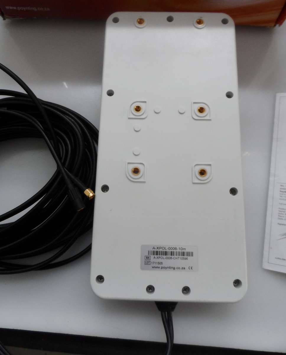 POYNTING A-XPOL-0006-10m DUAL POLARISED, HIGH GAIN , LTE ANTENNA  with 10 mtrs cable, & fittings NEW