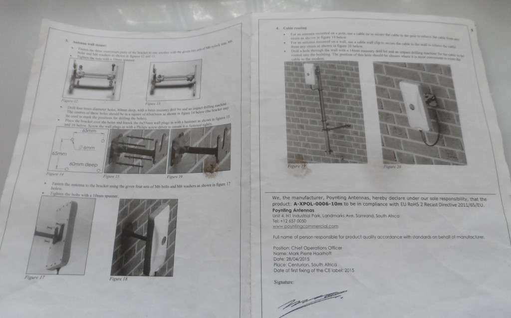 POYNTING A-XPOL-0006-10m DUAL POLARISED, HIGH GAIN , LTE ANTENNA  with 10 mtrs cable, & fittings NEW