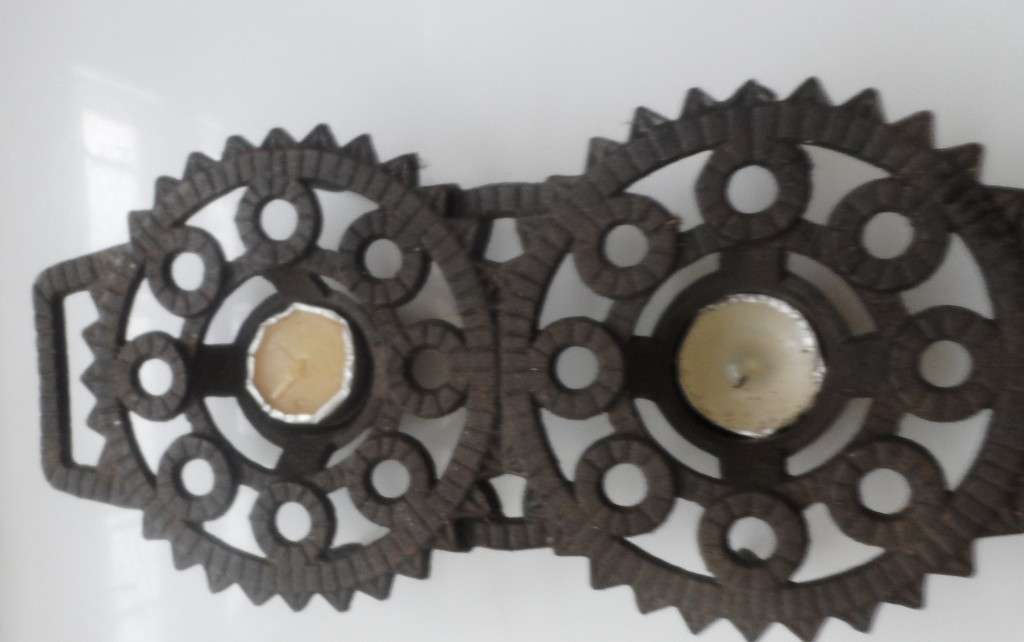 VINTAGE CAST IRON HIBACHI , TWIN POT, FONDUE POT, WARMER / COOKING STAND