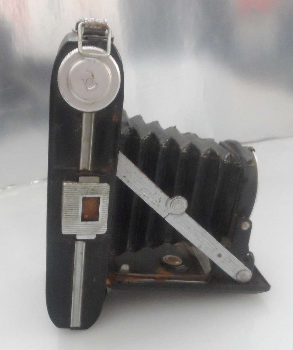 VINTAGE  1952 , ANSCO VIKING , READY SET CAMERA & LEATHER CAMERA CASE