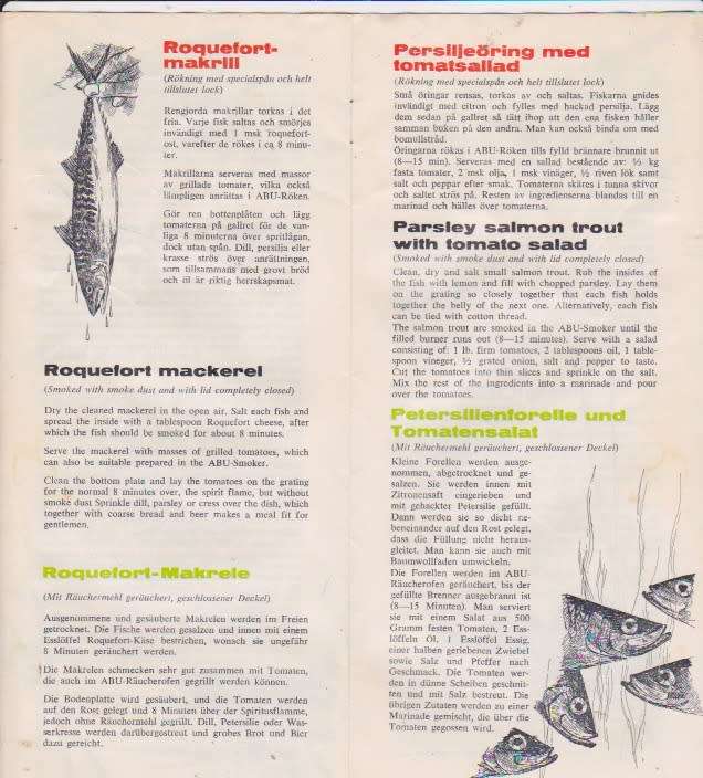 ABU SMOKER  MADE IN SWEDEN  by OPTIMUS, UNUSED WITH MANUAL RECIPE BOOK , CANNED HEAT & SMOKE DUST