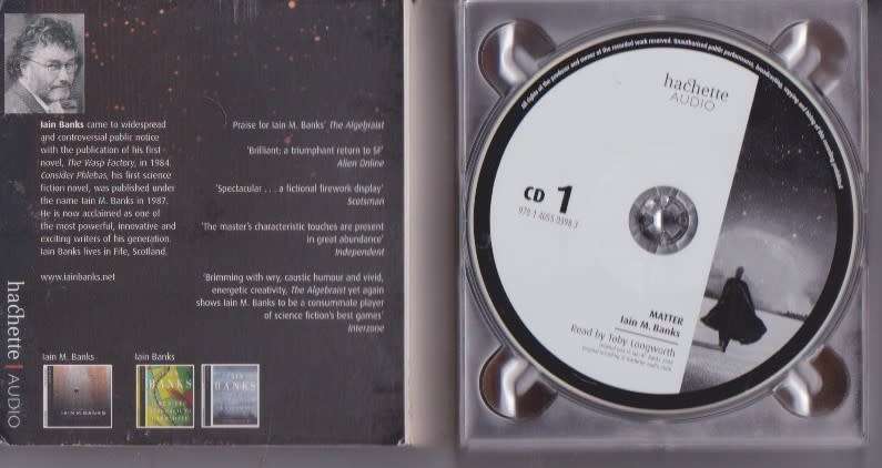 Iain Banks  `MATTER  ` 5 cd,s audio book , box set in the: Culture Series