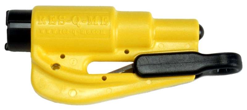 ResQMe Rescue Tool- Window Breaker & Seat Belt Cutter (Black)