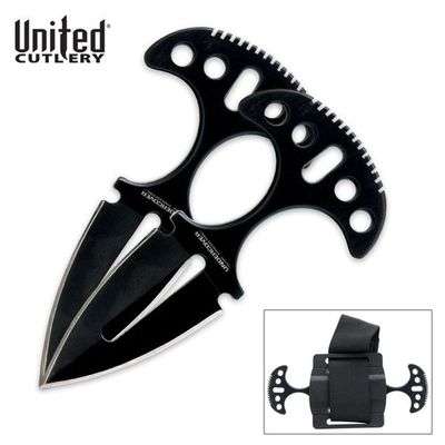 United Cutlery Undercover Black Twin Push Daggers (Black) - IMMEDIATE SHIPPING