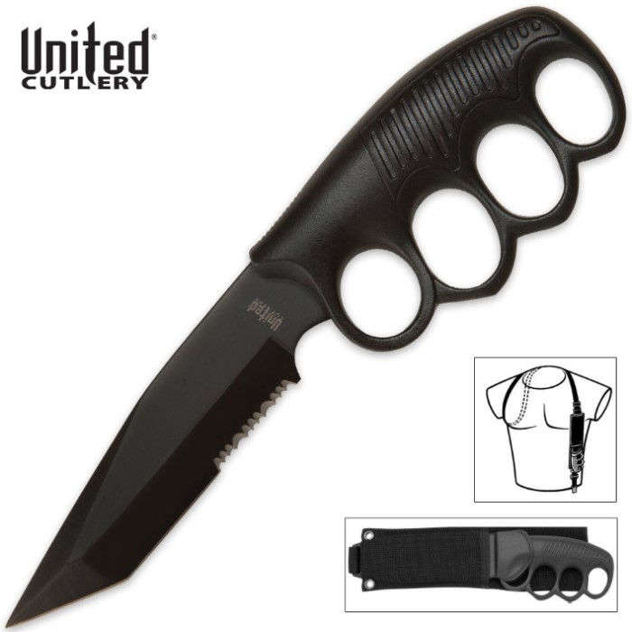 Umited Cutlery Undercover Sentry Tanto Knife with Shoulder Sheath