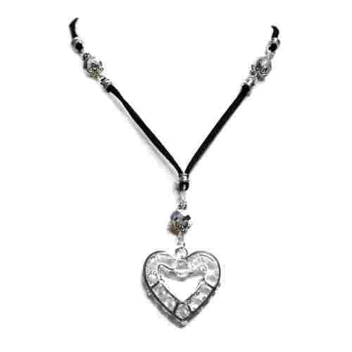 Necklace, European style Necklace long, Crystal Heart Necklace