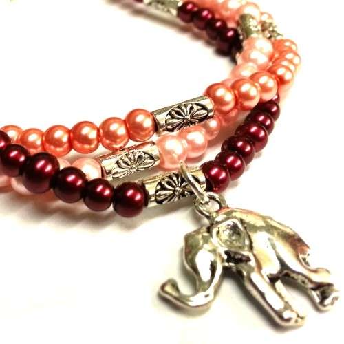 Bracelet, European style - Bracelet with Elephant