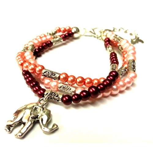 Bracelet, European style - Bracelet with Elephant