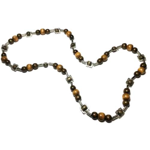 Necklace, European style Necklace long, wooden beads Necklace