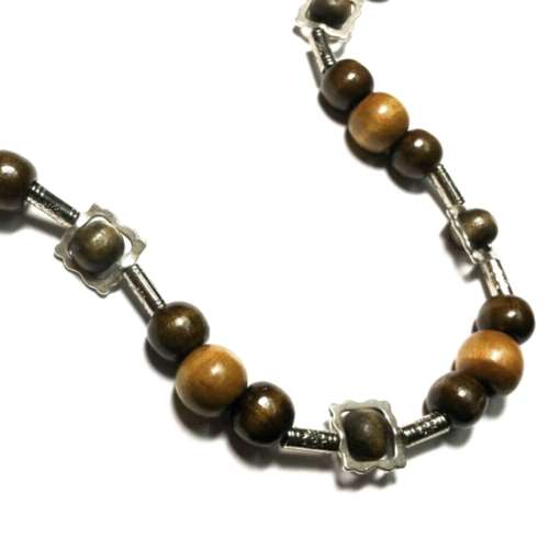 Necklace, European style Necklace long, wooden beads Necklace