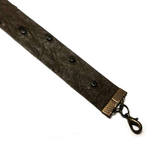 Bracelet for sale -NEW-  genuine ostrich leather for Men 21cm