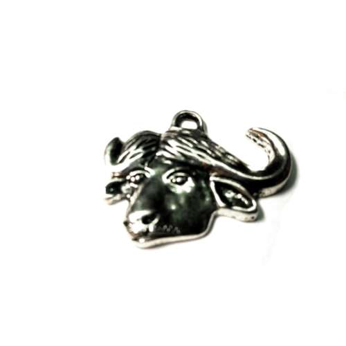 Pendant / Nickel free Metal / Buffalo / 26mm x 20mm / Price for 1 pc / for crafting