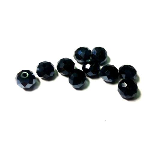 Beads / 10pcs Crystal Beads / dark blue / 8mm/ for crafting