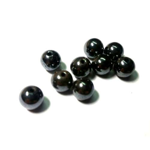 Gemstones - Bead - Haematite 8mm price 41pcs