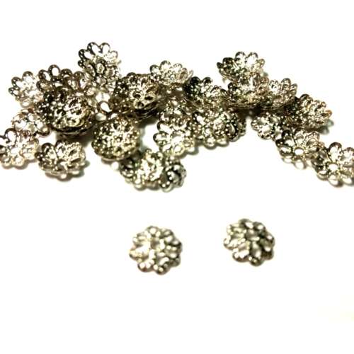 20pcs Bead Caps 7mm - for jewellery crafting -