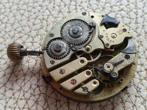 Antique Pocket watch Movement with Enamel Dial -not working-Watchmaker Treasures