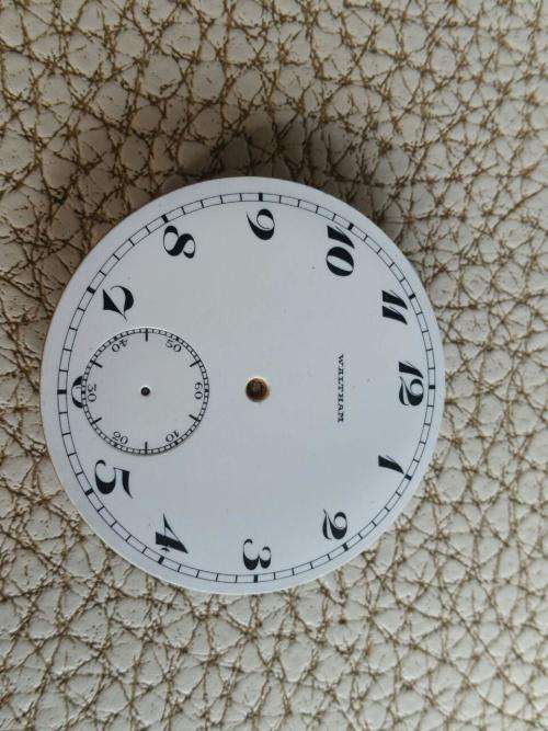 Antique Pocket watch Dial Enamel - Waltham -Watchmaker Treasures