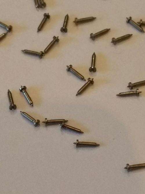 Watch screws 1.0mm x 1.0mm  and balance stuff - estimated 1500 pices in a box -Watchmaker Treasures