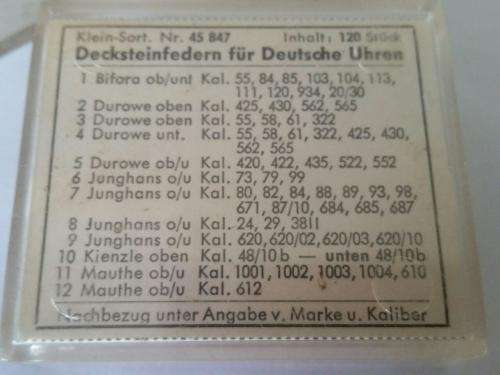 Watch parts Decksteinfedern -Watchmaker Treasures