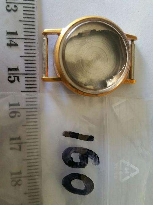 Watch parts - case  like new -gold plaque' -Watchmaker Treasures