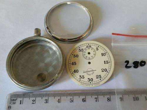 Stopp Watch- case with glass and dial-Watchmaker Treasures