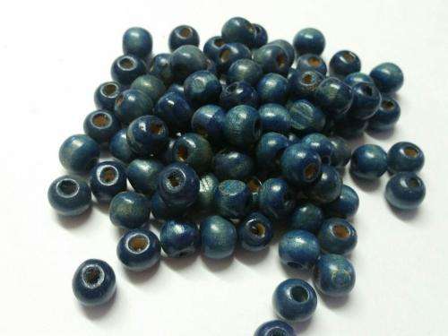 Beads / Wooden Beads /  blue  Beads ,10mm  / price 25pcs/ Beads for crafting