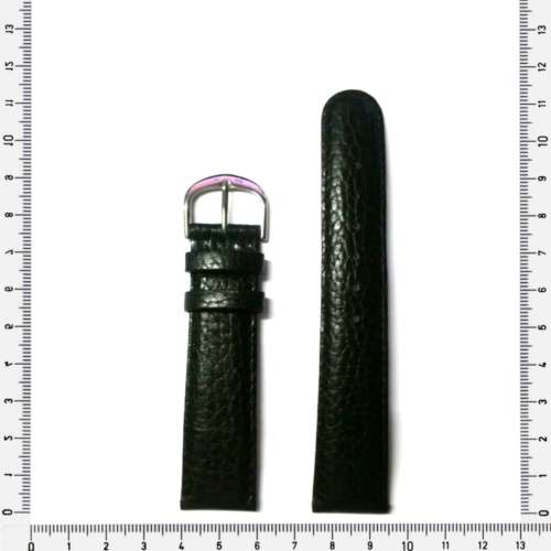 Strap 20mm watch strap genuine leather / black / made in Germany