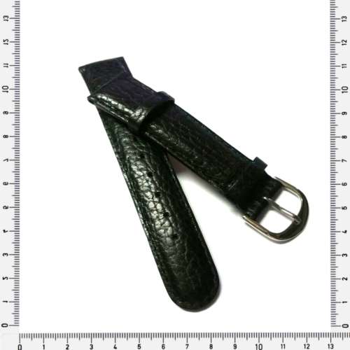Strap 20mm watch strap genuine leather / black / made in Germany