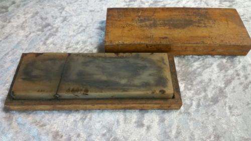 Watchmaker Tools / Set of 4 Whetstones in Wooden Boxes /  Made in Germany