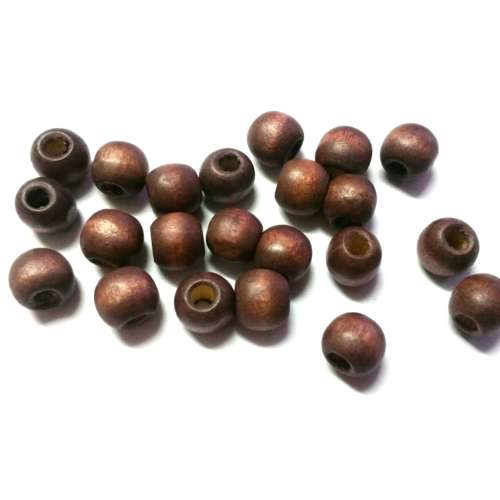 Beads / Wooden Beads / dark magenta Beads, 10mm / price 25pcs/ Beads for crafting