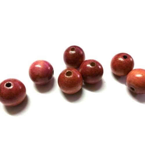 Beads / Wooden beads / old rose Beads /  18mm /  price 10pcs / Beads for crafting