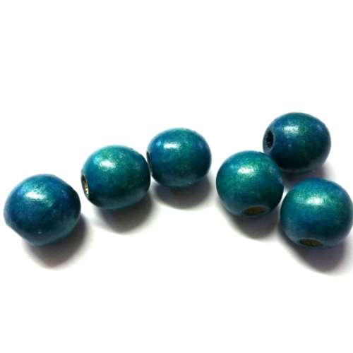 Beads / Wooden beads / turquiose Beads /  18mm /   price 10pcs / Beads for crafting