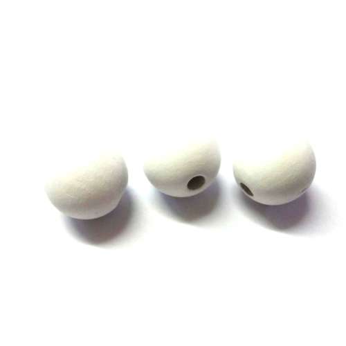 Beads / Wooden beads, white Beads, 20mm   price 1pc / Beads for crafting