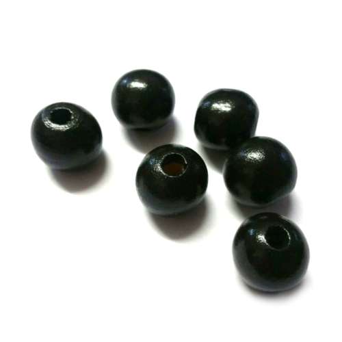 Beads / Wooden beads /  black Beads  20mm   price 1pc / Beads for crafting