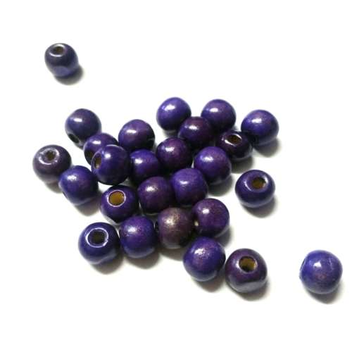 Beads / Wooden Beads, purple Beads, 10mm   price 25pcs/ Beads for crafting