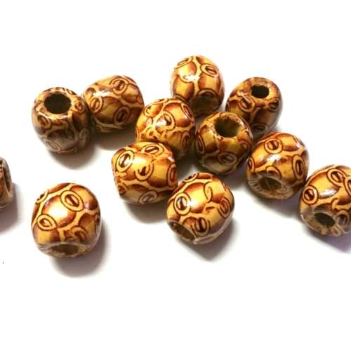 Beads / Wooden beads  coulored 17mm   price 12pcs / Beads for crafting